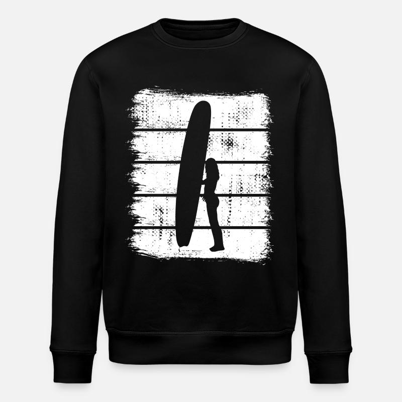 Surferin Design - Stanley/Stella Unisex Bio-Sweatshirt ROLLER - Schwarz