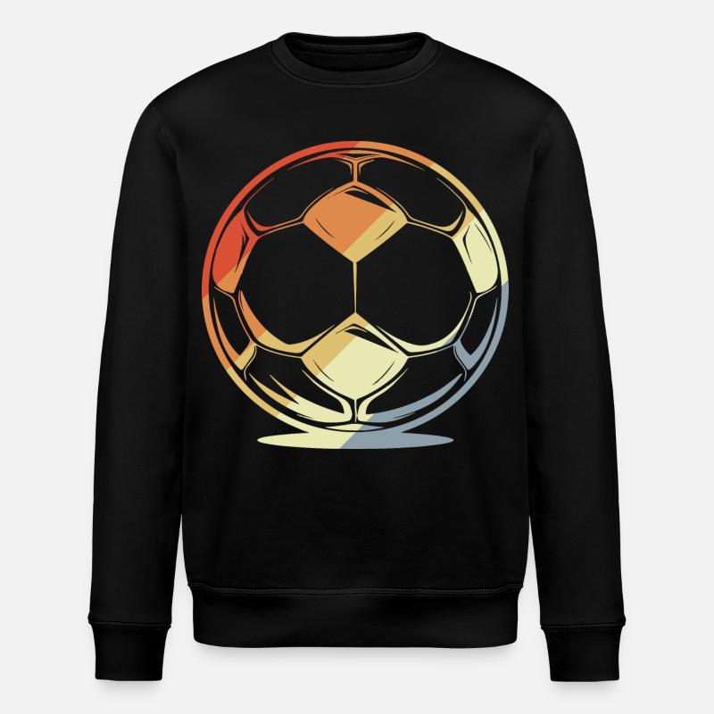 Football dans un style rétro - Sweat bio ROLLER Stanley/Stella Unisexe - noir