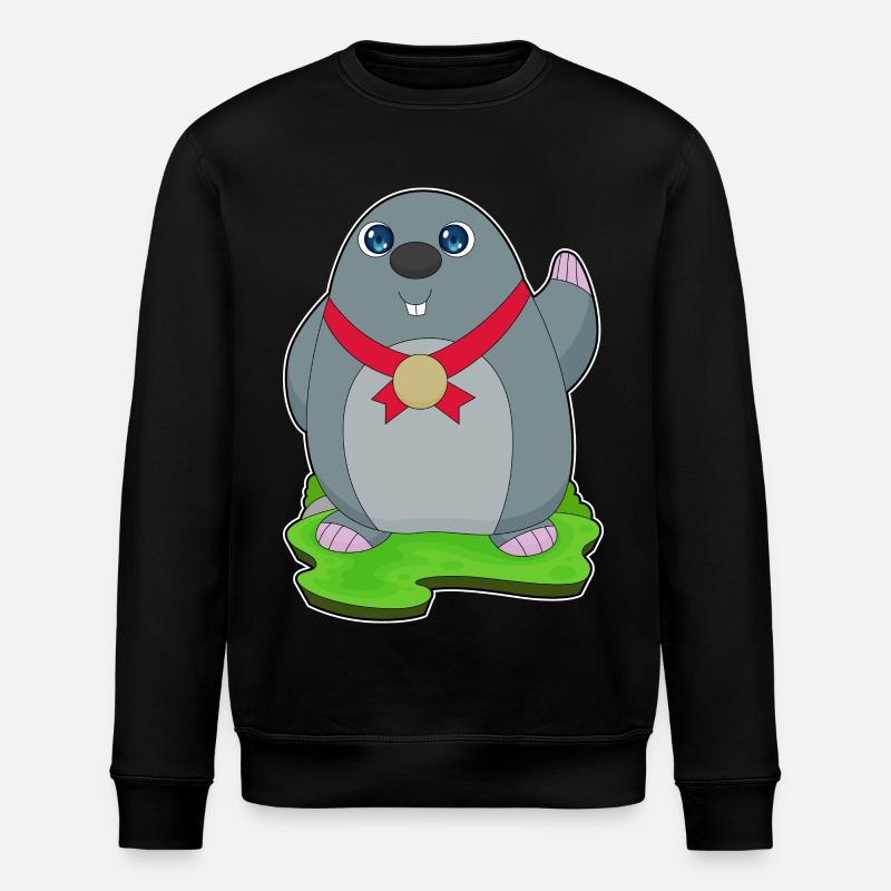 Médaille de la taupe - Sweat bio ROLLER Stanley/Stella Unisexe - noir