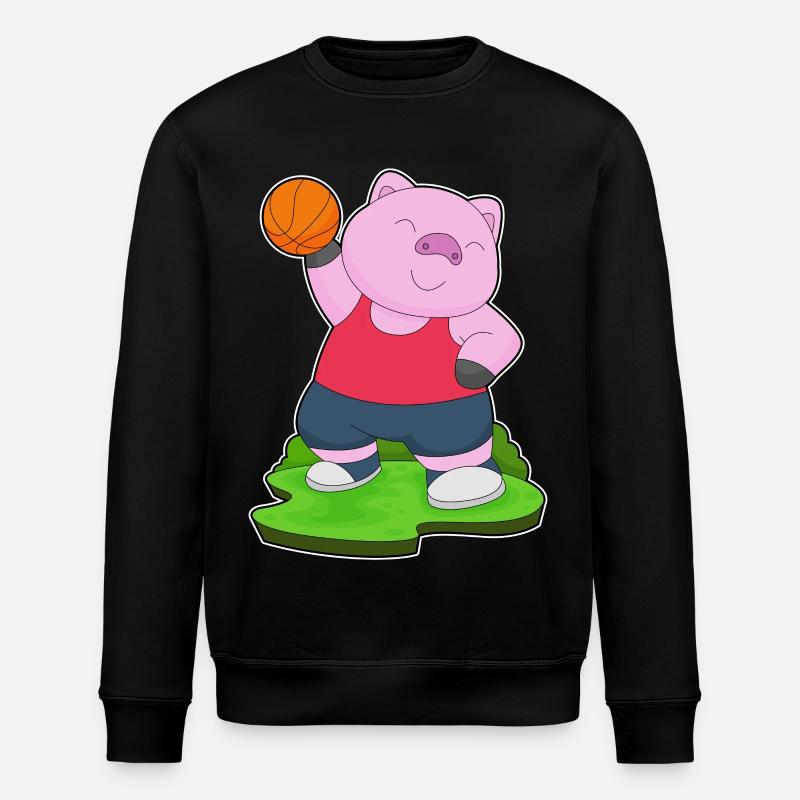 Cochon Basketteur Basketteur - Sweat bio ROLLER Stanley/Stella Unisexe - noir