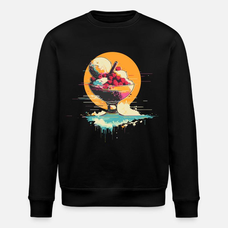 Crème glacée dans une tasse - Sweat bio ROLLER Stanley/Stella Unisexe - noir