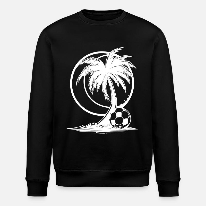 Fußball Grafik - Stanley/Stella Unisex Bio-Sweatshirt ROLLER - Schwarz