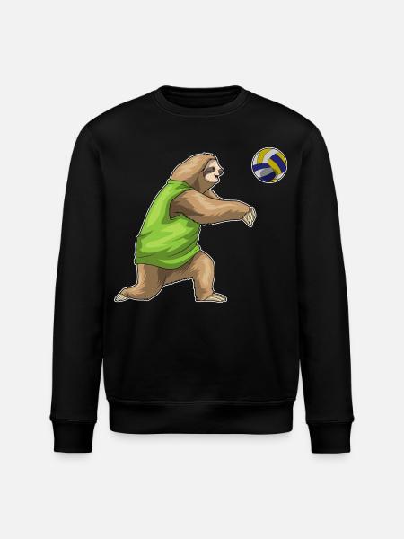 Bradipo Pallavolo Giocatore Pallavolo - Felpa ecologica unisex ROLLER di Stanley/Stella - nero