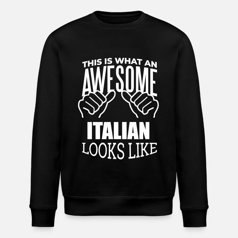 Italien - Stanley/Stella Unisex Bio-Sweatshirt ROLLER - Schwarz