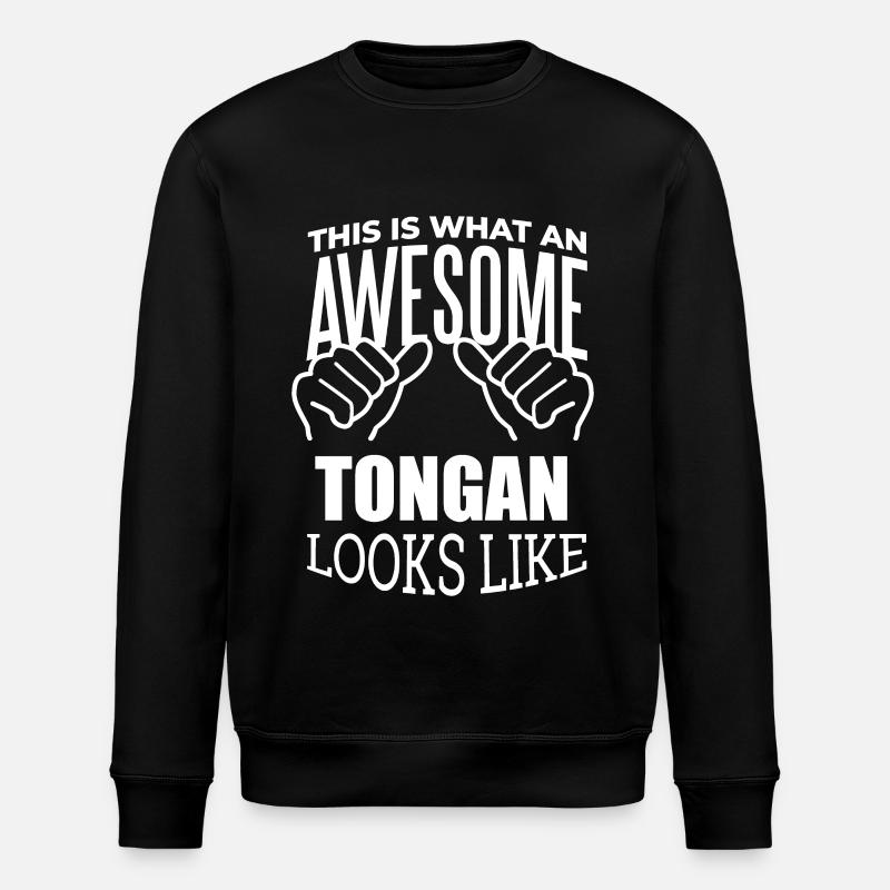 Tonga - Stanley/Stella Unisex Bio-Sweatshirt ROLLER - Schwarz