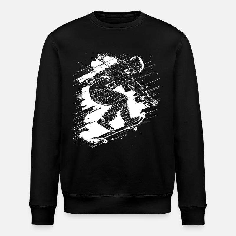 Skateboarder - Stanley/Stella Unisex Bio-Sweatshirt ROLLER - Schwarz