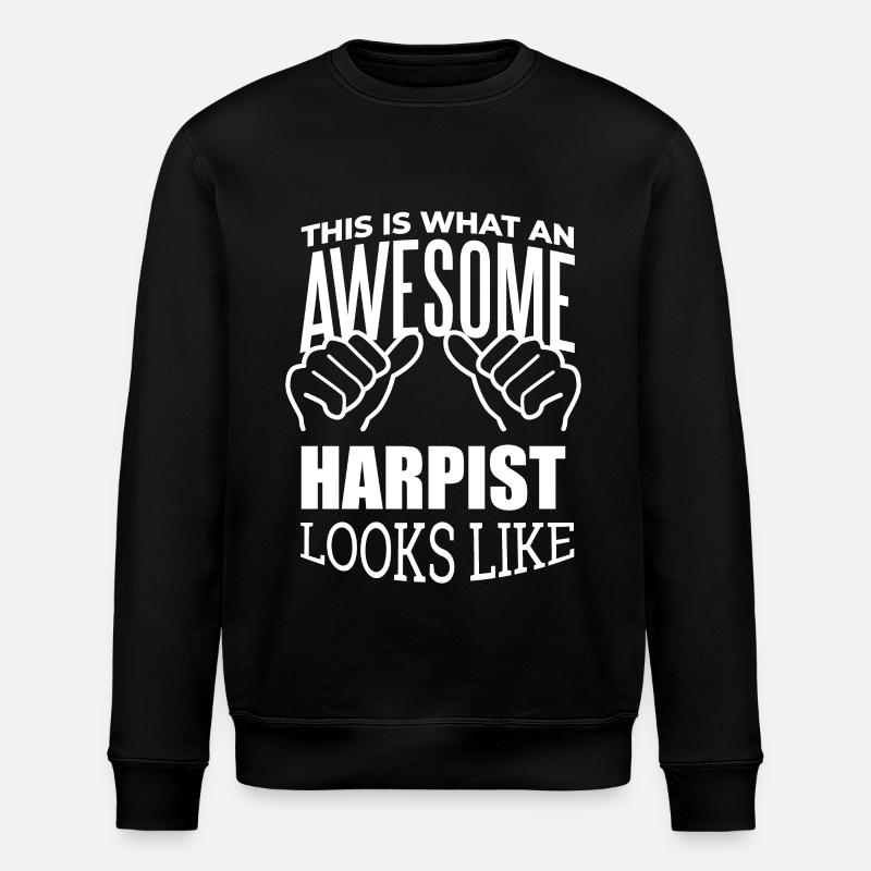 harpe - Sweat bio ROLLER Stanley/Stella Unisexe - noir