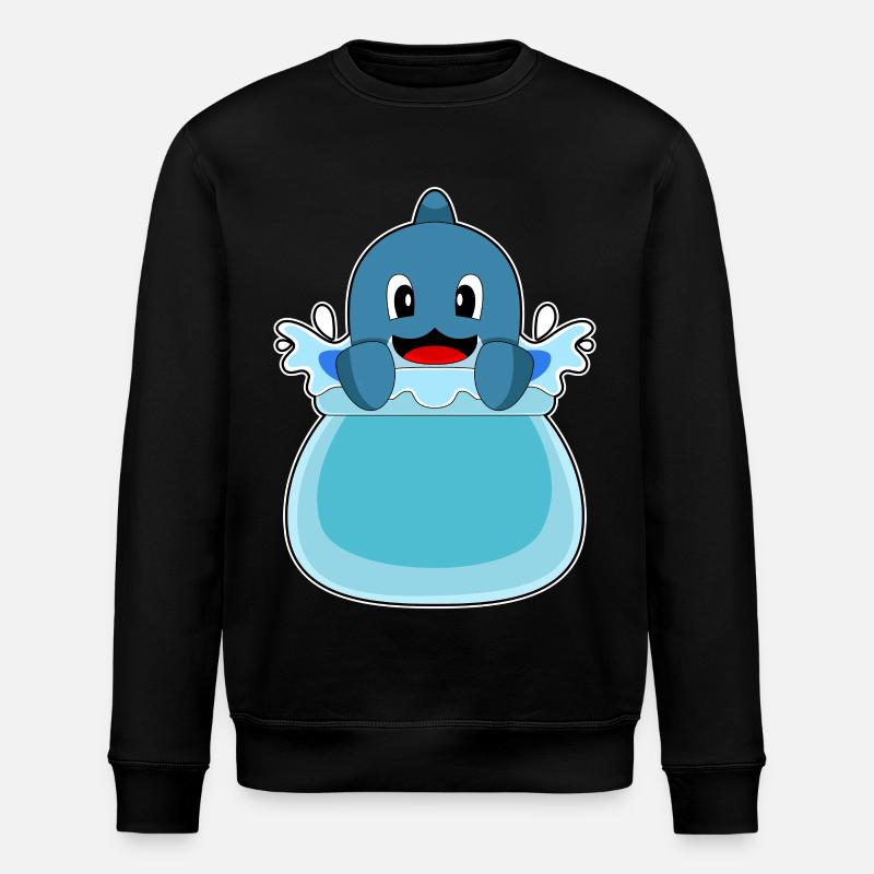 Dolphin Aquarium - Stanley/Stella ROLLER Unisex Organic Sweatshirt - black