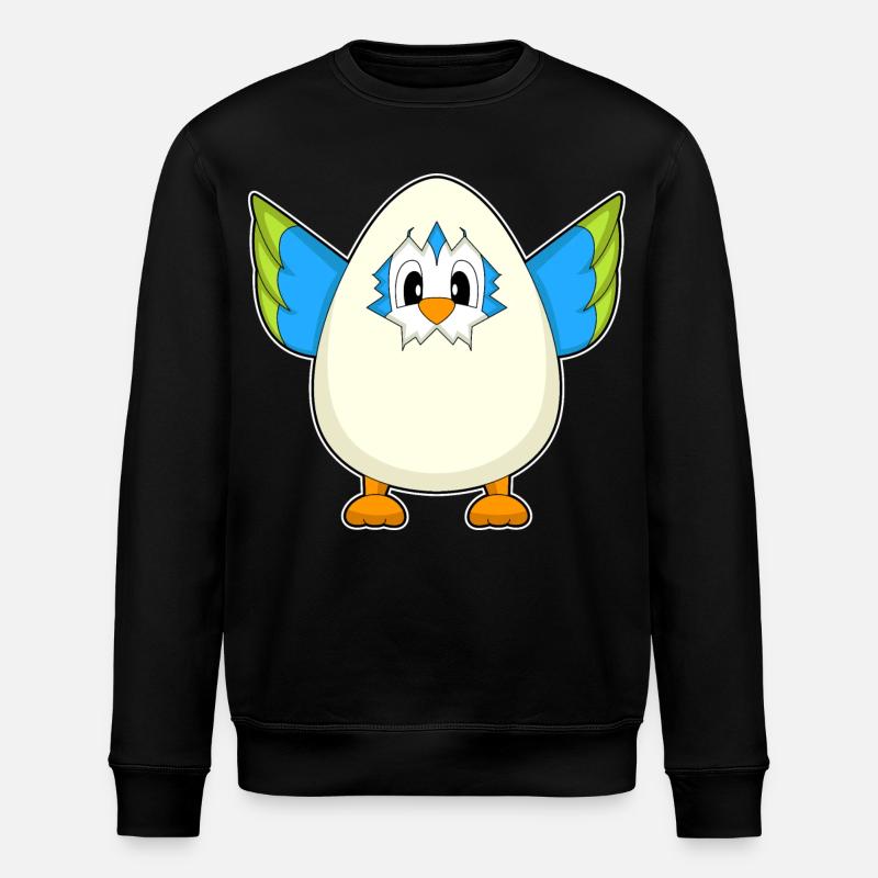 Papagei Ei - Stanley/Stella Unisex Bio-Sweatshirt ROLLER - Schwarz