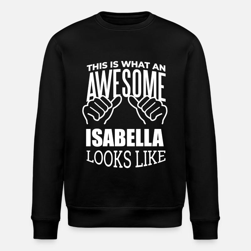 Isabella - Stanley/Stella Unisex Bio-Sweatshirt ROLLER - Schwarz
