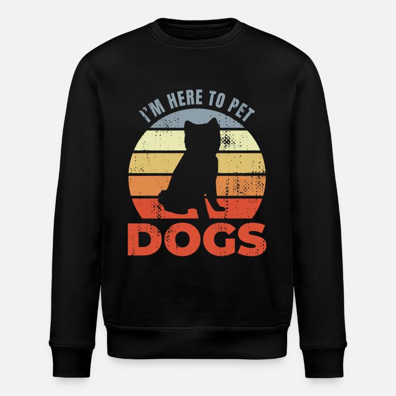 Hundehalter Witz - Stanley/Stella Unisex Bio-Sweatshirt ROLLER - Schwarz