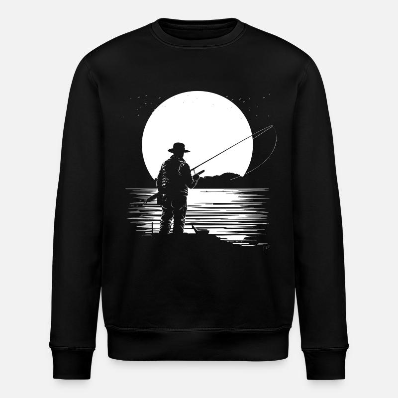 Graphiques de pêche - Sweat bio ROLLER Stanley/Stella Unisexe - noir