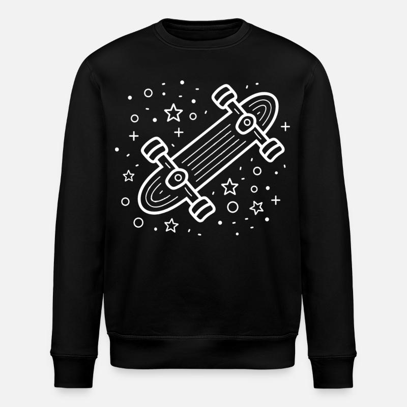 Skateboarding Comic - Stanley/Stella Unisex Bio-Sweatshirt ROLLER - Schwarz