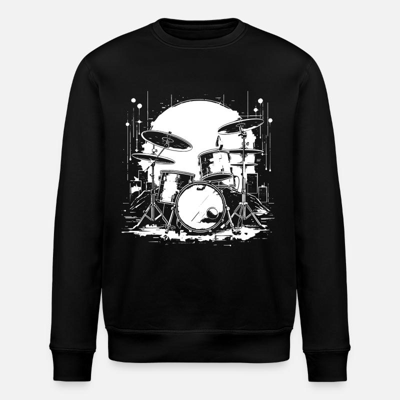 Trapset Skizze - Stanley/Stella Unisex Bio-Sweatshirt ROLLER - Schwarz