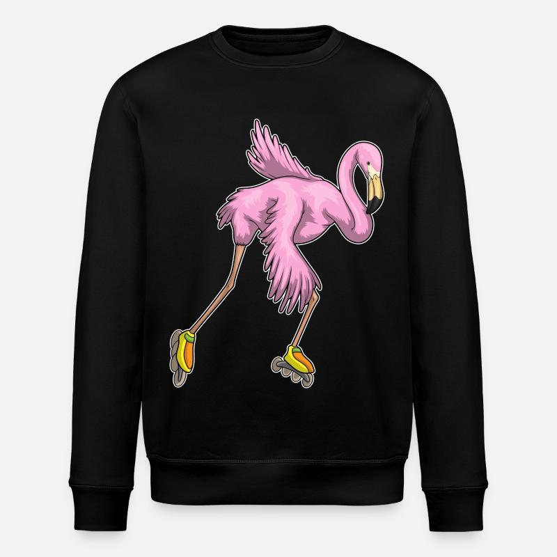 Flamingo Inline skating Rollschuhe - Stanley/Stella Unisex Bio-Sweatshirt ROLLER - Schwarz