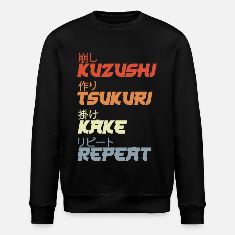 Judo Throwing Techniques - Stanley/Stella ROLLER Unisex Organic Sweatshirt - black