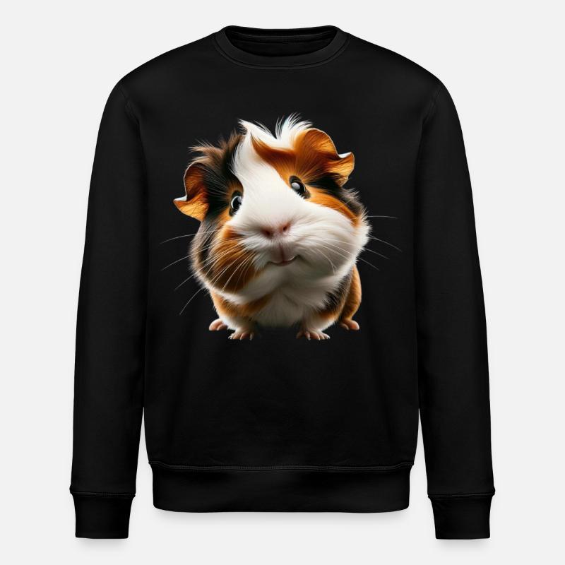 Adorable design de cochon d’Inde - Sweat bio ROLLER Stanley/Stella Unisexe - noir