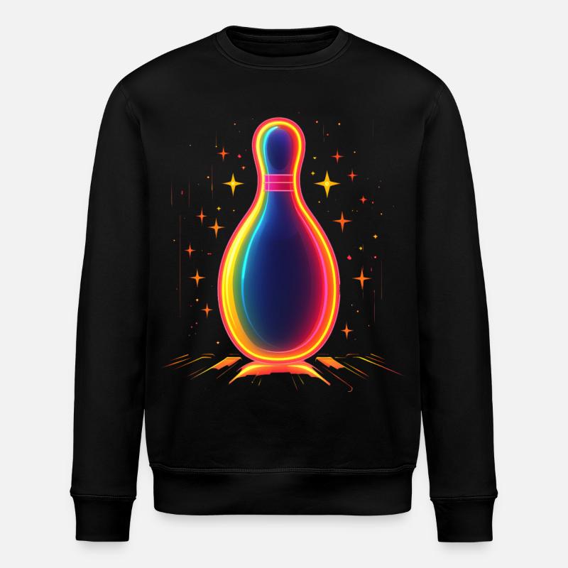 Quille de bowling rétro - Sweat bio ROLLER Stanley/Stella Unisexe - noir