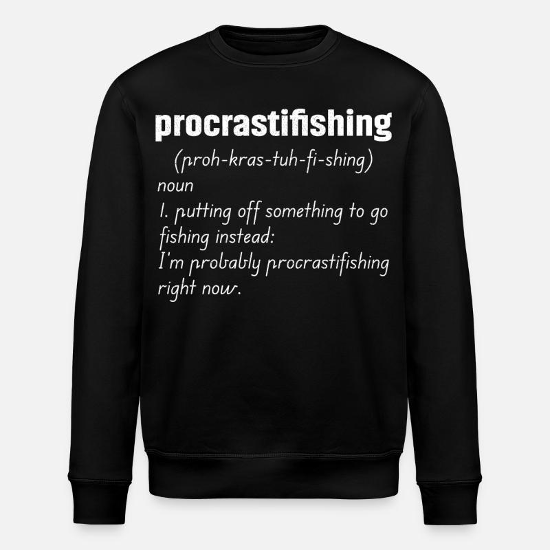 Définition de la procrastifishing - Sweat bio ROLLER Stanley/Stella Unisexe - noir