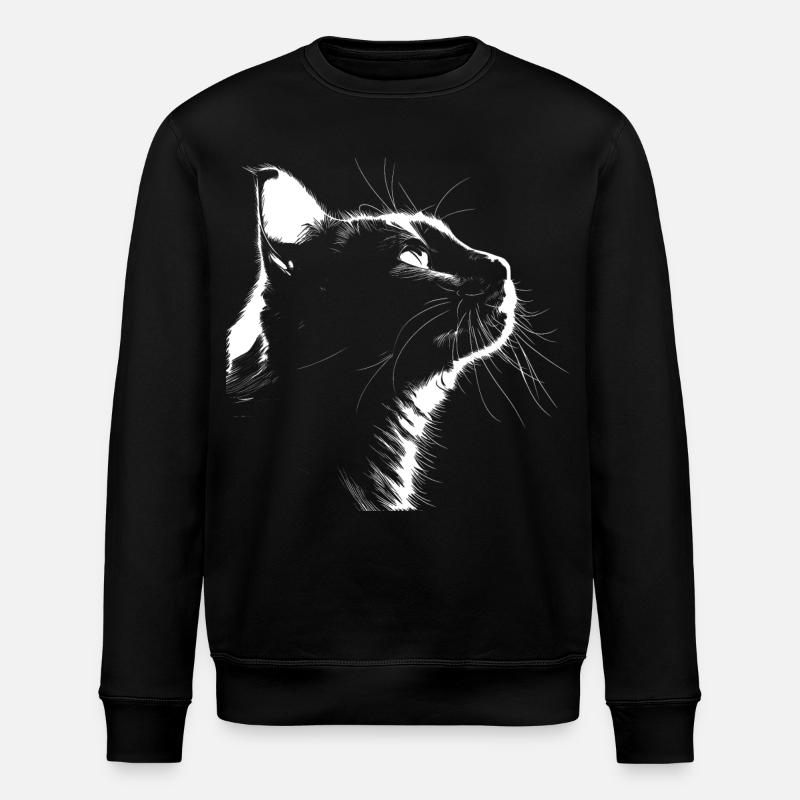 Silhouette Chat - Sweat bio ROLLER Stanley/Stella Unisexe - noir