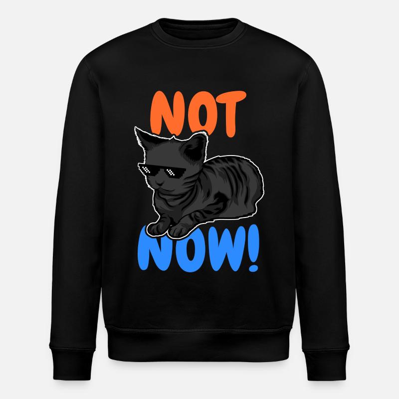 Drôle de chat - Sweat bio ROLLER Stanley/Stella Unisexe - noir