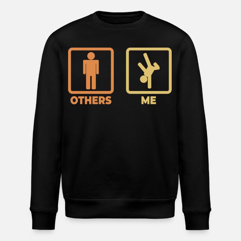 Breakdance stick figures - Stanley/Stella ROLLER Unisex Organic Sweatshirt - black