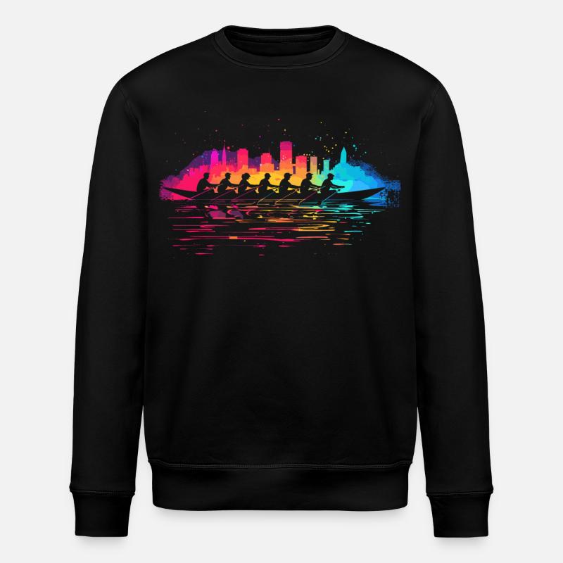 Équipe d’aviron Splotch - Sweat bio ROLLER Stanley/Stella Unisexe - noir