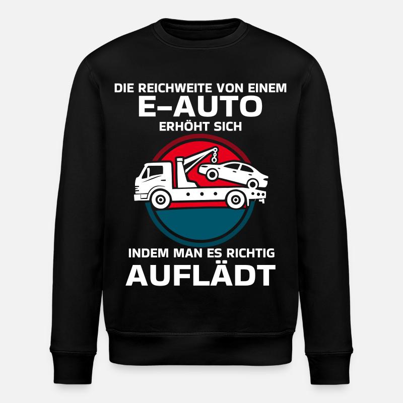 Elektroauto Laden Humor - Stanley/Stella Unisex Bio-Sweatshirt ROLLER - Schwarz