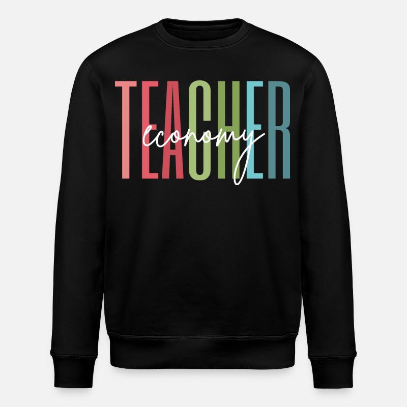 Wirtschaft Lehrerin Schule Lehren Geschenk - Stanley/Stella Unisex Bio-Sweatshirt ROLLER - Schwarz