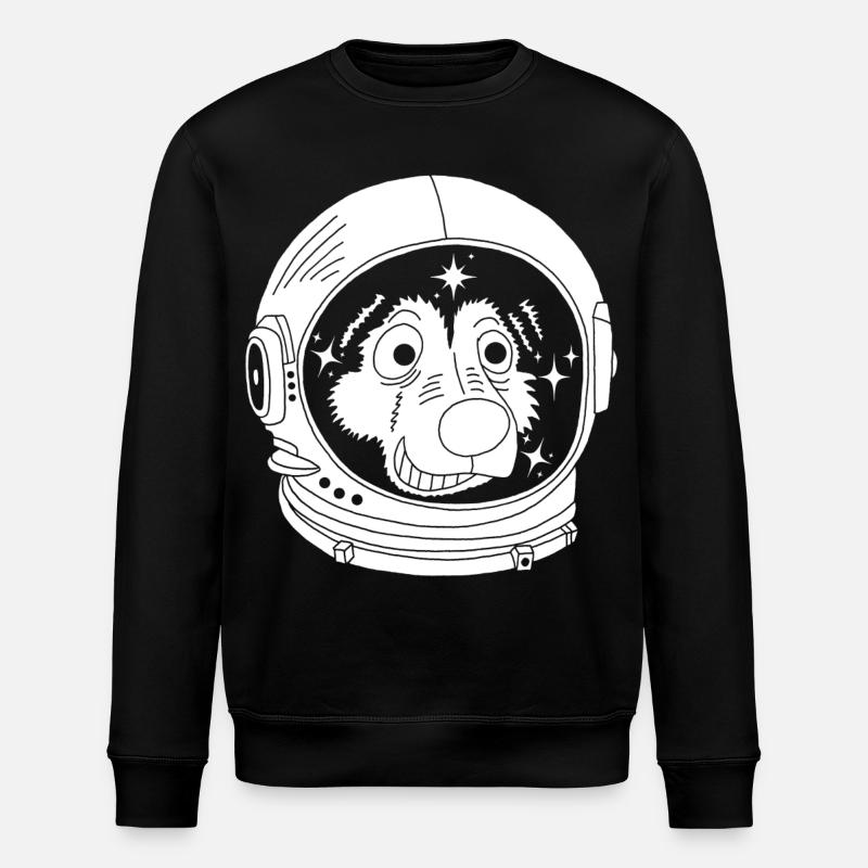Chien astronaute - Sweat bio ROLLER Stanley/Stella Unisexe - noir