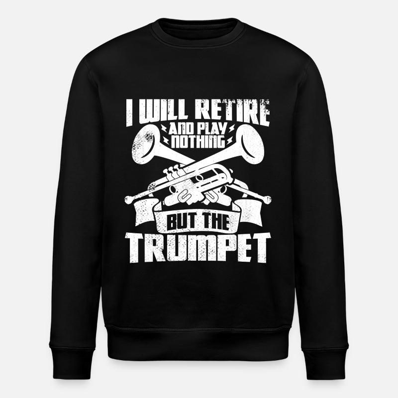 Trompeten Opa - Stanley/Stella Unisex Bio-Sweatshirt ROLLER - Schwarz