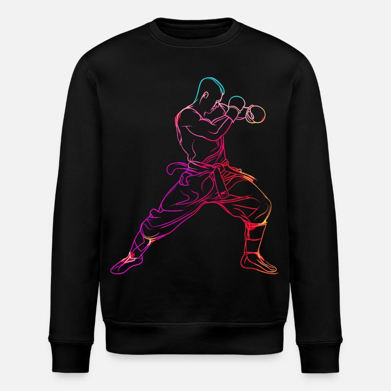 Oldschool Kickboxer - Stanley/Stella Unisex Bio-Sweatshirt ROLLER - Schwarz