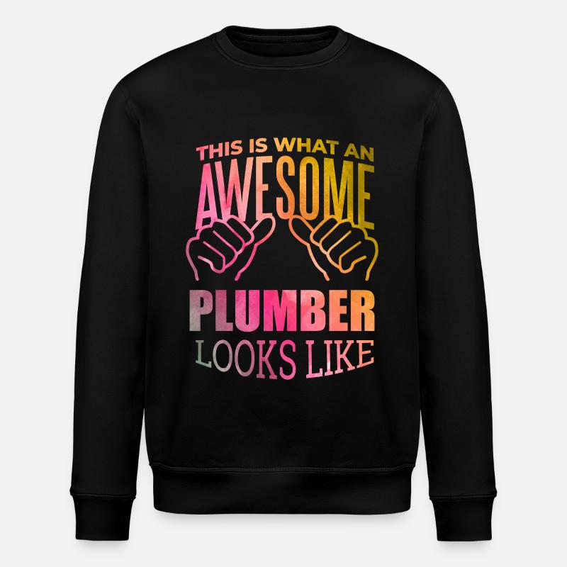 plombier - Sweat bio ROLLER Stanley/Stella Unisexe - noir