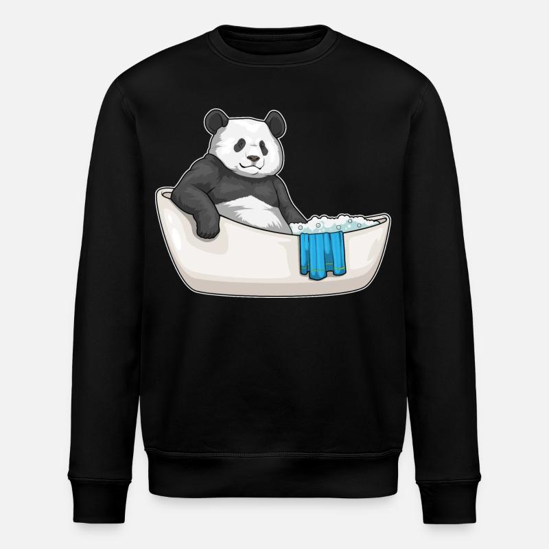 Baignoire Panda - Sweat bio ROLLER Stanley/Stella Unisexe - noir