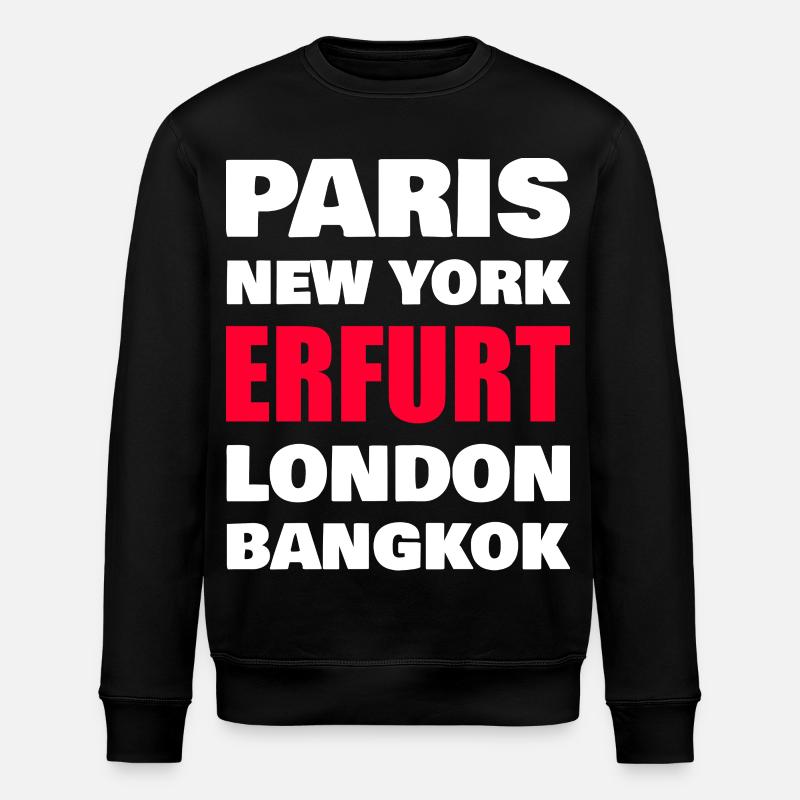 Erfurt Stadt  - Stanley/Stella Unisex Bio-Sweatshirt ROLLER - Schwarz