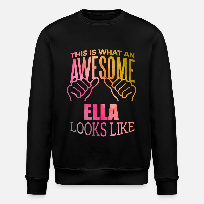 Ella - Stanley/Stella Unisex Bio-Sweatshirt ROLLER - Schwarz
