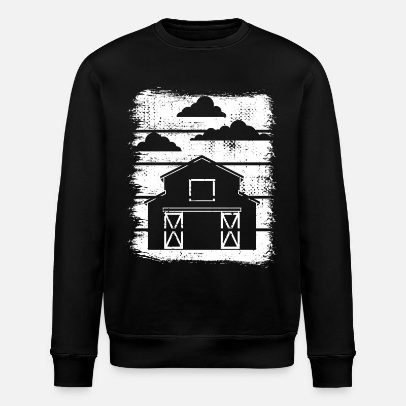 Dessin de grange - Sweat bio ROLLER Stanley/Stella Unisexe - noir