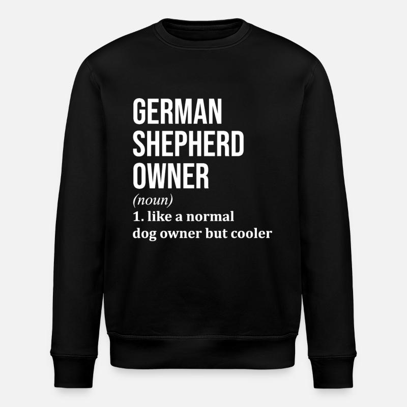 German Shepherd - Stanley/Stella ROLLER Unisex Organic Sweatshirt - black