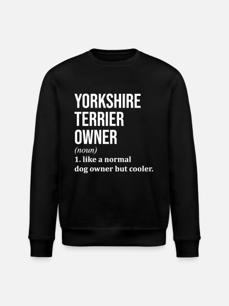 Yorkshire Terrier Yorkshire Terrier - Stanley/Stella ROLLER Unisex Organic Sweatshirt - black