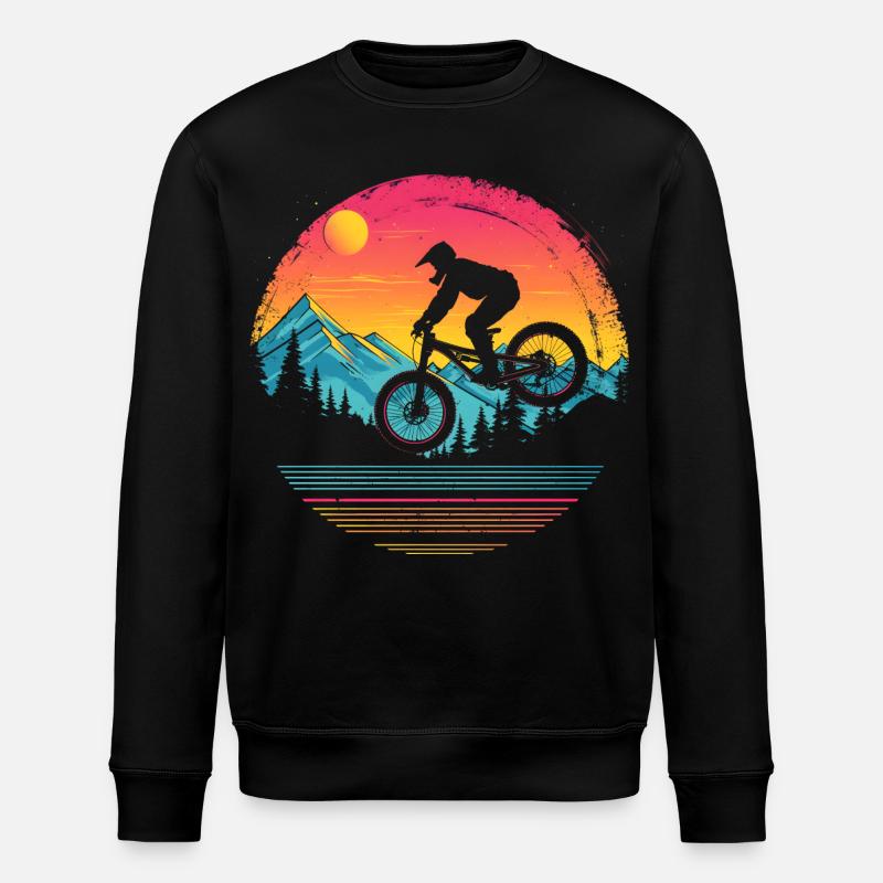 VTT vaporwave - Sweat bio ROLLER Stanley/Stella Unisexe - noir