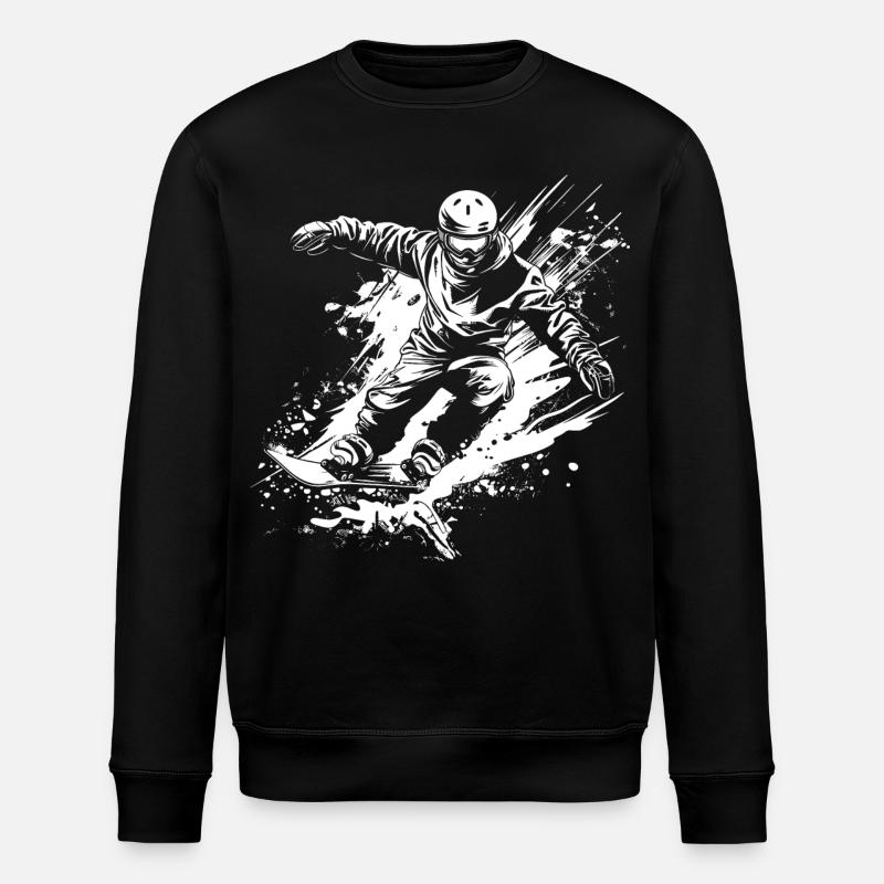 Snowboarder - Stanley/Stella Unisex Bio-Sweatshirt ROLLER - Schwarz