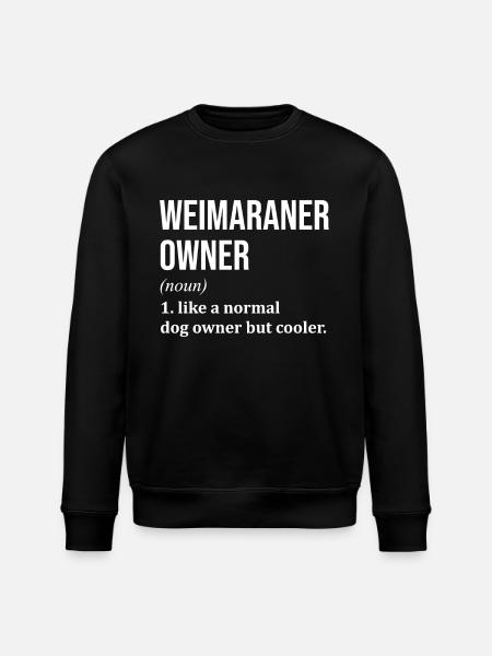 Weimaraner Weimaraner Weimaraner - Stanley/Stella ROLLER Unisex Organic Sweatshirt - black