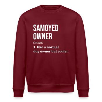 Samojeden - Stanley/Stella Unisex Bio-Sweatshirt ROLLER - Burgunderrot - Vorne - Nik (191cm)
