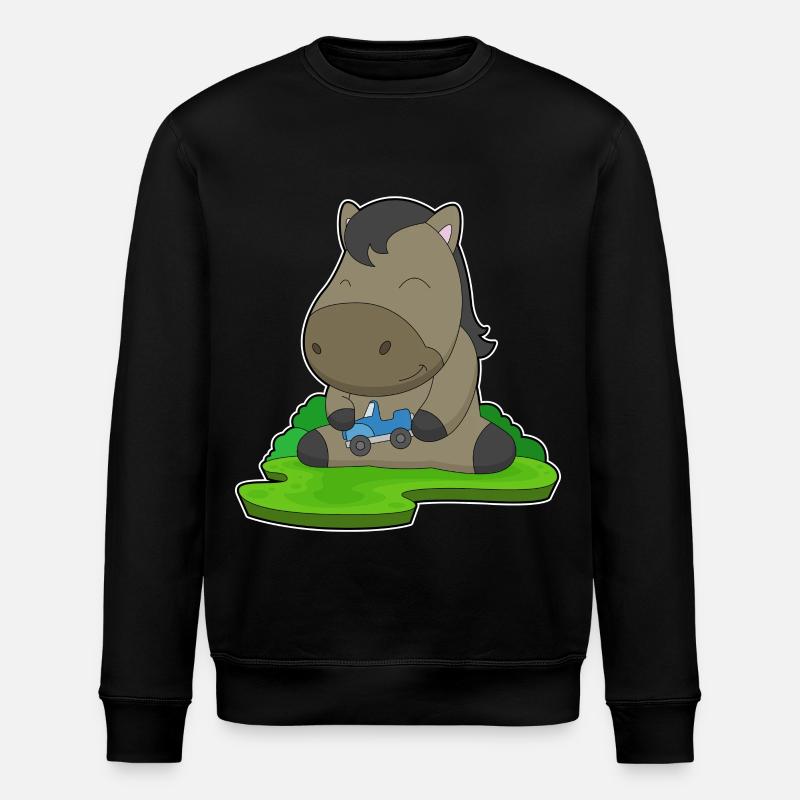 Cheval jouet voiture - Sweat bio ROLLER Stanley/Stella Unisexe - noir