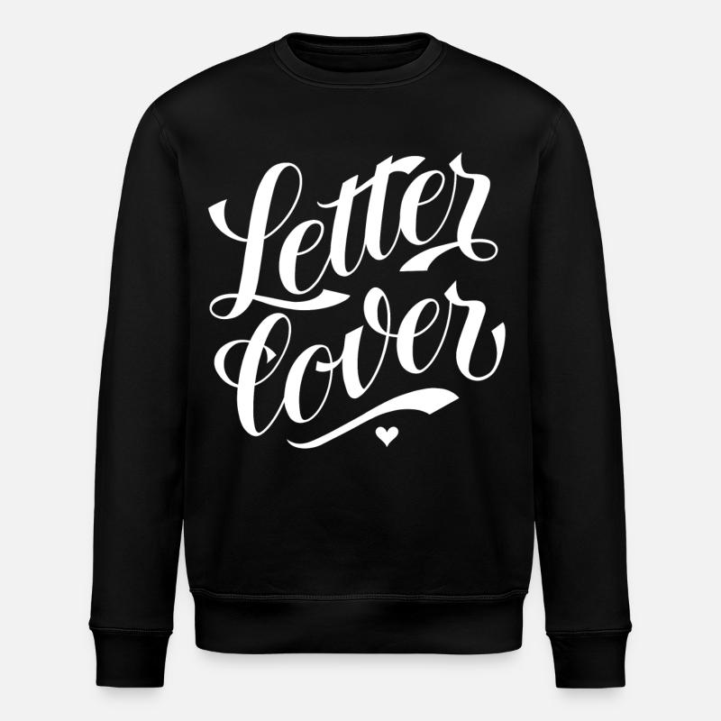 Letterlover - Conçu par KissingLetters - Sweat bio ROLLER Stanley/Stella Unisexe - noir