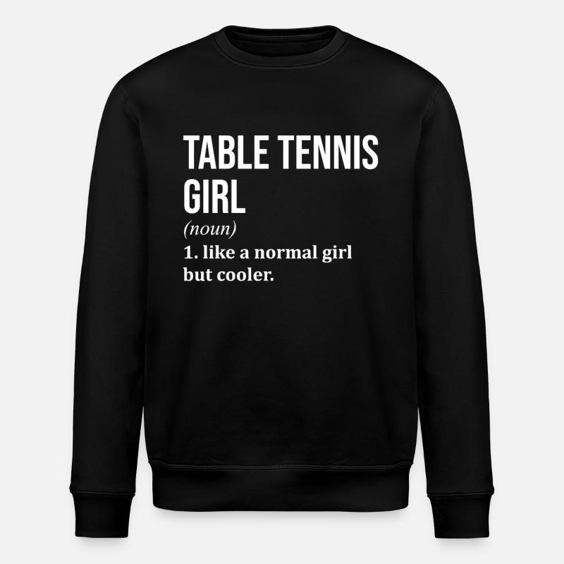 Tischtennis - Stanley/Stella Unisex Bio-Sweatshirt ROLLER - Schwarz