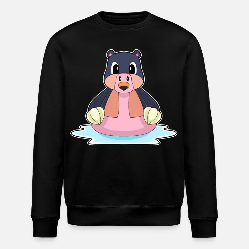 Maulwurf Flamingo - Stanley/Stella Unisex Bio-Sweatshirt ROLLER - Schwarz