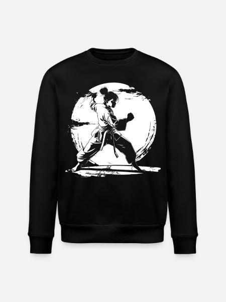 Dessin de fille de karaté - Sweat bio ROLLER Stanley/Stella Unisexe - noir