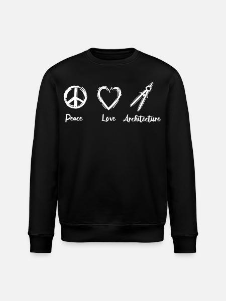 J’adore l’architecture - Sweat bio ROLLER Stanley/Stella Unisexe - noir