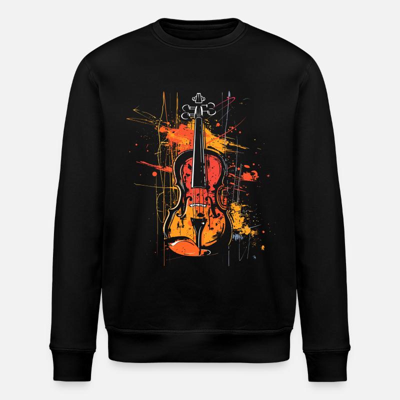 Violon Lineart - Sweat bio ROLLER Stanley/Stella Unisexe - noir